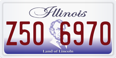 IL license plate Z506970