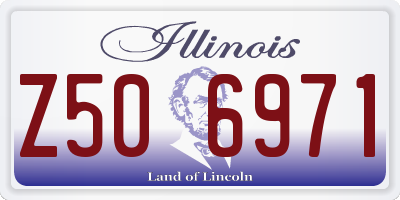 IL license plate Z506971