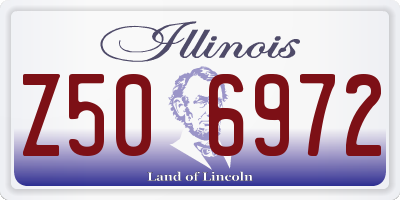 IL license plate Z506972
