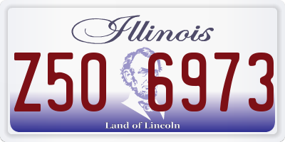 IL license plate Z506973