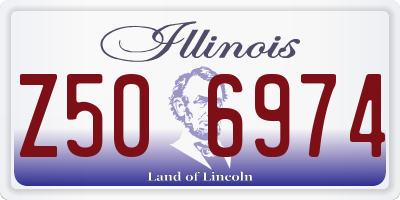 IL license plate Z506974