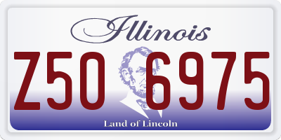 IL license plate Z506975