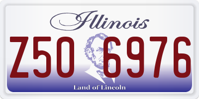 IL license plate Z506976