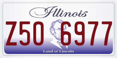 IL license plate Z506977