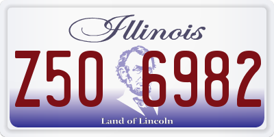 IL license plate Z506982