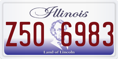 IL license plate Z506983