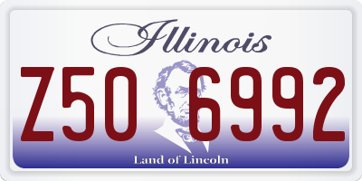 IL license plate Z506992