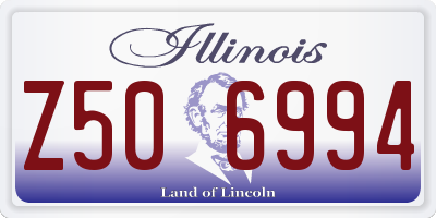 IL license plate Z506994