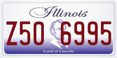 IL license plate Z506995