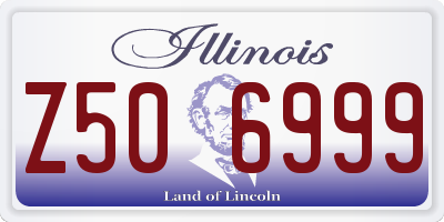 IL license plate Z506999