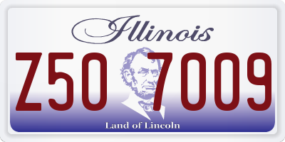 IL license plate Z507009