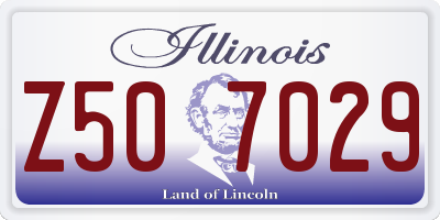 IL license plate Z507029