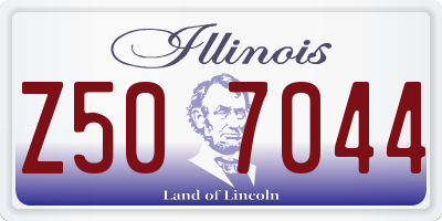 IL license plate Z507044