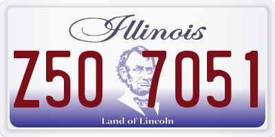IL license plate Z507051