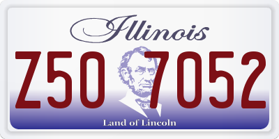 IL license plate Z507052