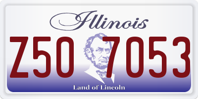 IL license plate Z507053