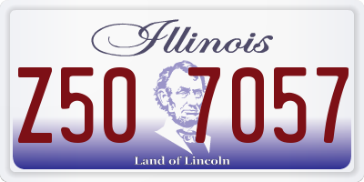 IL license plate Z507057