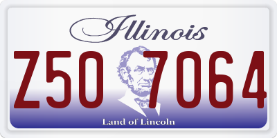 IL license plate Z507064