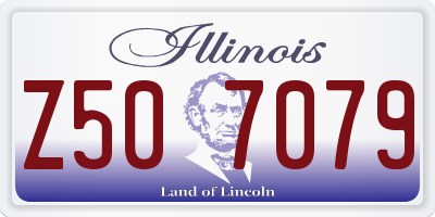 IL license plate Z507079