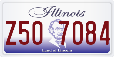 IL license plate Z507084