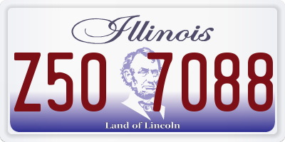 IL license plate Z507088
