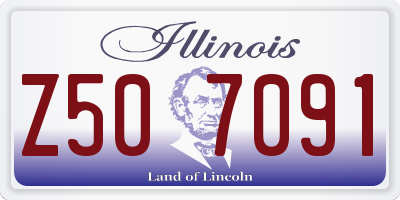 IL license plate Z507091