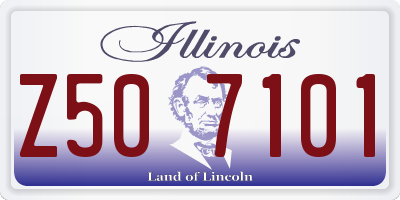 IL license plate Z507101
