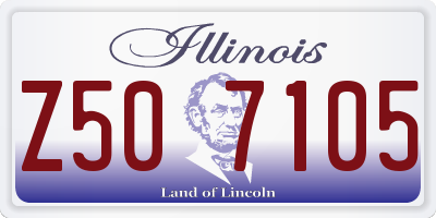IL license plate Z507105