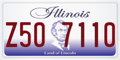 IL license plate Z507110