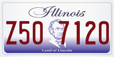 IL license plate Z507120