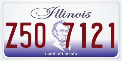 IL license plate Z507121