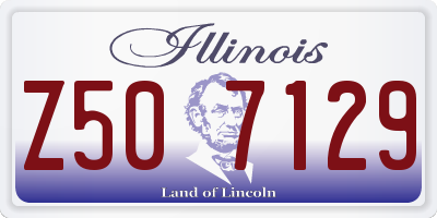 IL license plate Z507129