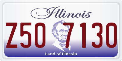 IL license plate Z507130