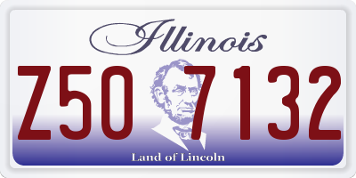 IL license plate Z507132