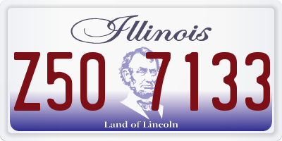 IL license plate Z507133