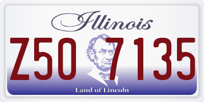 IL license plate Z507135
