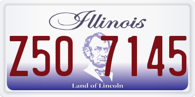 IL license plate Z507145