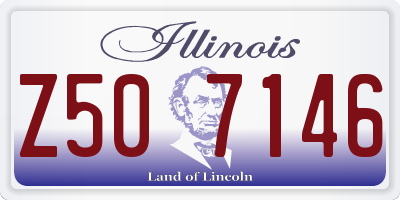 IL license plate Z507146