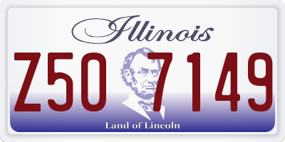 IL license plate Z507149