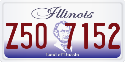 IL license plate Z507152