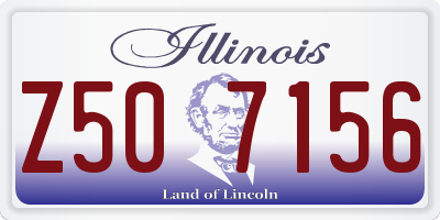 IL license plate Z507156