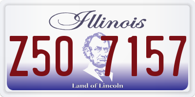 IL license plate Z507157