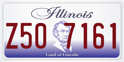 IL license plate Z507161