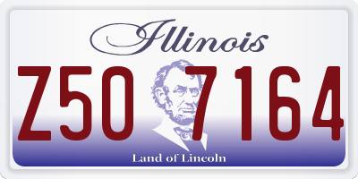 IL license plate Z507164