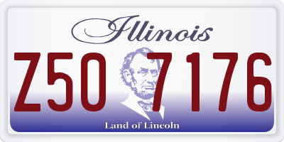 IL license plate Z507176