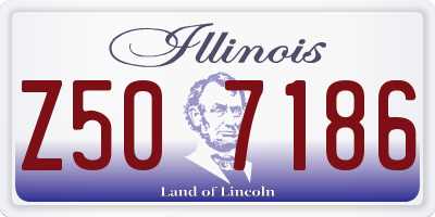IL license plate Z507186