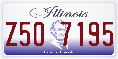 IL license plate Z507195