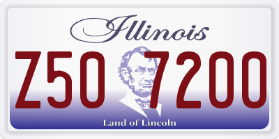 IL license plate Z507200