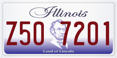 IL license plate Z507201