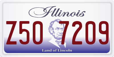 IL license plate Z507209